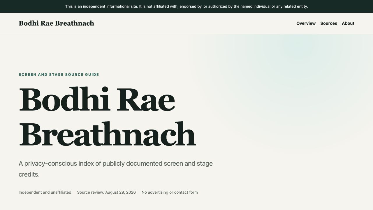 Bodhi Rae Breathnach website preview
