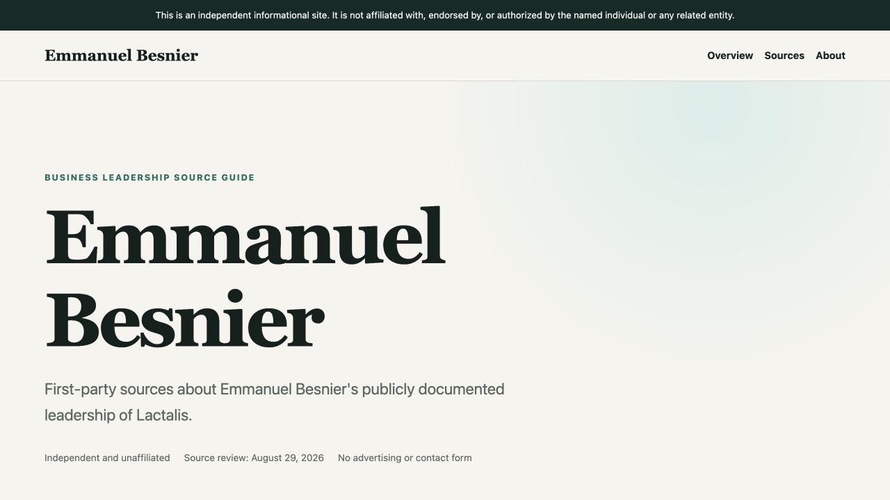 Emmanuel Besnier website preview