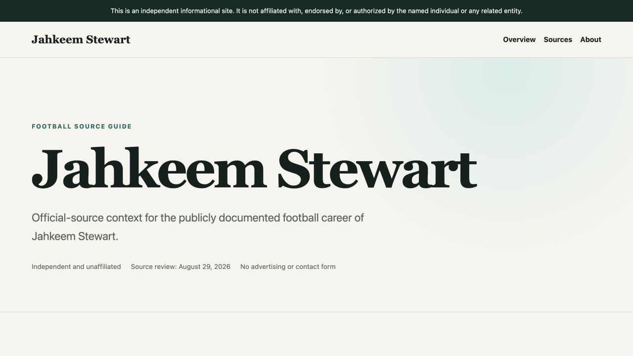 Jahkeem Stewart website preview
